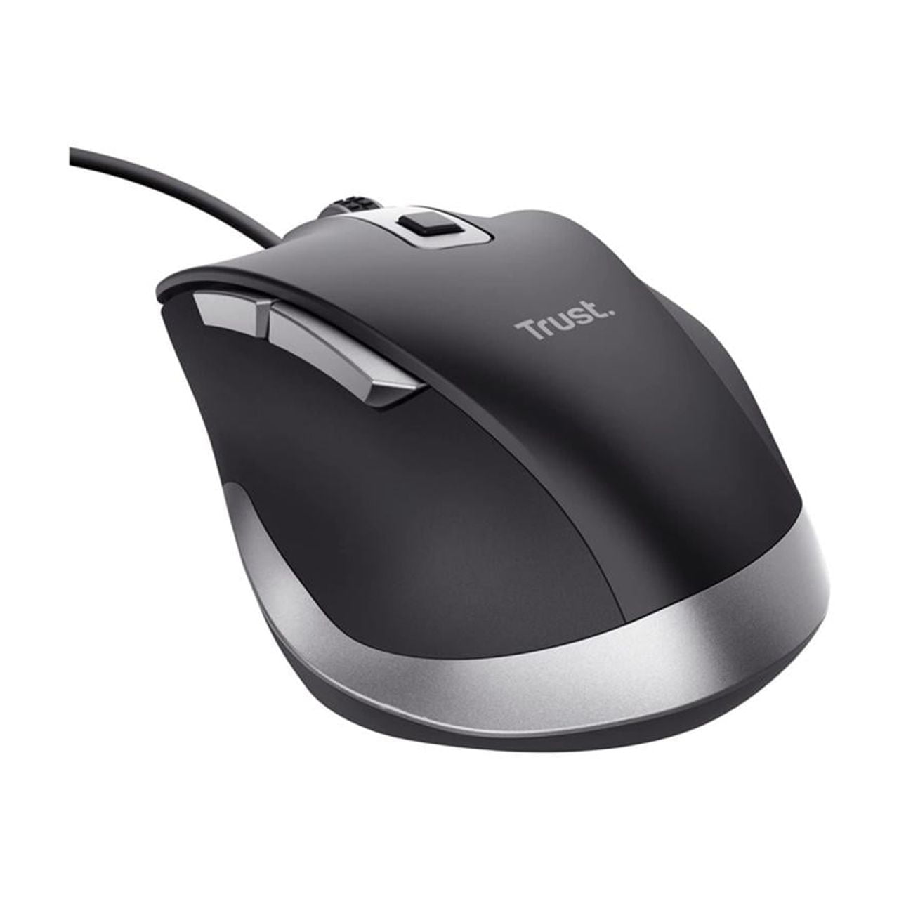 Trust - Mouse Fyda Confort Negro Con Cable