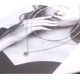 thumbnail image 5 of Gargantilla con monedas de plata en capas, muy bonita y delicada, con colgante de disco hecho a mano, elegante collar en capas para mujer., 5 of 5