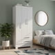 thumbnail image 2 of COMBO CLOSET 3 PUERTAS 2 CAJONES + CLOSET MULTIUSO + COMODA 5 CAJONES BLANCO BLANCO RB320520, 2 of 6