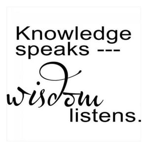 Rienda Libre Graphics - Decomural Knowledge Speaks Teacher Ws-15068