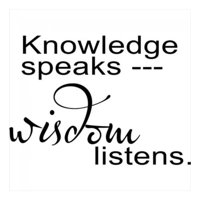 Rienda Libre Graphics - Decomural Knowledge Speaks Teacher Ws-15068