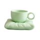 thumbnail image 5 of Taza De Café Con Asa Y Posavasos Para Decoración De Oficina En Casa, Color Verde Claro, 5 of 5