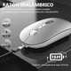 thumbnail image 3 of X1 Mouse Inalámbrico Con Pantalla De Batería, Wireless Óptico Recargable 2.4 G Ergonómico Silencioso Click 800/1200/1600 Ajustable Dpi Ratón Para Computadora,portátil,pc,mac (plata), 3 of 6