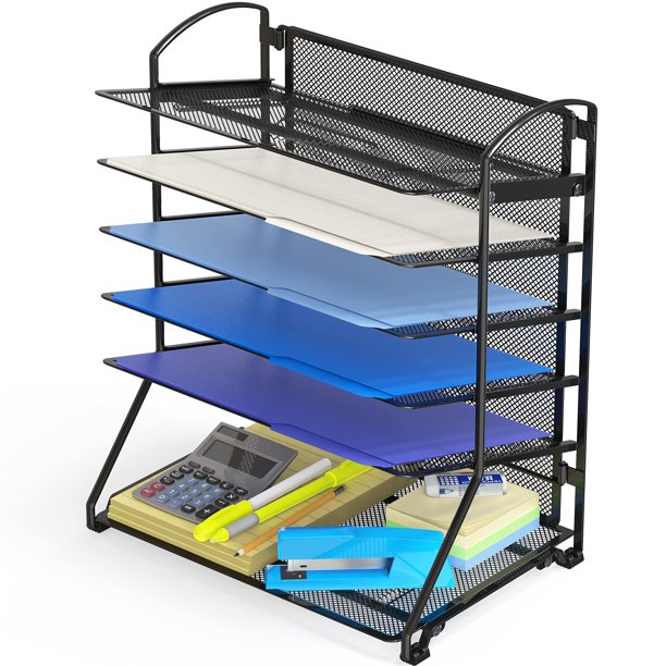 Organizador de escritorio con bandeja para documentos y cartas, artículos sencillos para el hogar