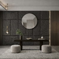 Byb Home - Panel Pu 120 X 60 Cm Light Black Pu-05