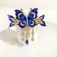 thumbnail image 2 of Butterfly Hair Claw Rhinestone Tassel Elegant Back Head Jewelry Hair Accessories, 2 of 3