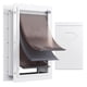 thumbnail image 1 of Puerta para mascotas VEVOR de 3 solapas para pared con cerradura para perros grandes, color blanco, 1 of 9