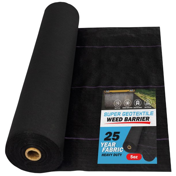 Tela geotextil de barrera contra las malas hierbas, supergeotextil, 150 g/m² (3 x 100 m)