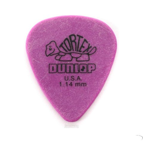 Set De Uñetas Dunlop Tortex Moradas 1.14Mm