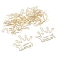 thumbnail image 5 of 12x oro lindo clip de papel marcador de metal fuente de oficina niños 3.5x3cm corona, 5 of 5