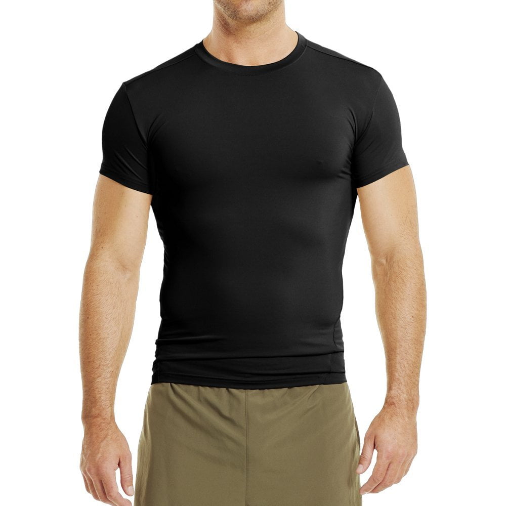 Camiseta Under Armour Tactical Heatgear Compression Para Hombre, Color Negro