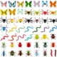 thumbnail image 2 of Set de figuras de insectos de plástico, 100 unidades, para niños mayores de 3 años, 2 of 3