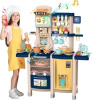 Genérico - Cocina 100 Cm Azul Con 66 Pcs