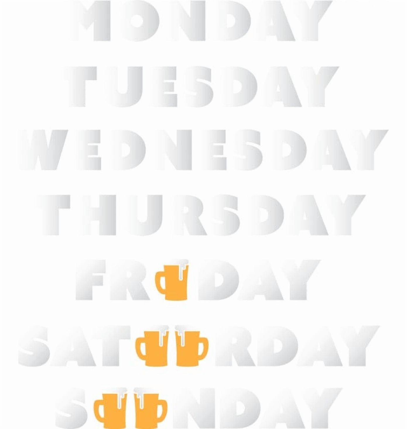 Rienda Libre Graphics - Decomural Weekend Beer Food Drink Ws-46907