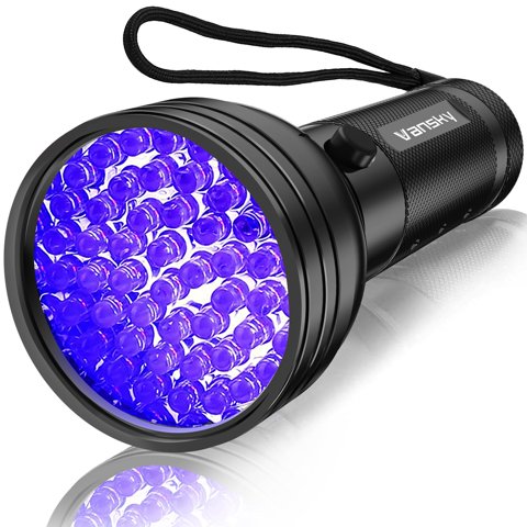 Linterna Uv Vansky Black Light 51 Led Para Detector De Orina Para Mascotas