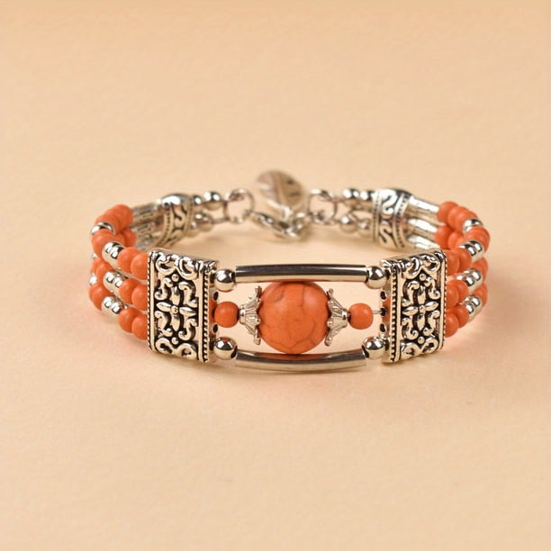 Gorgeous Turquoise Boho Vintage Bracelet - Perfect for Women!
