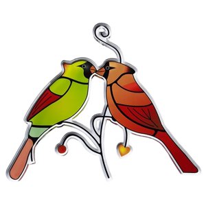 Bothyi - Acrílico Pájaros Decoración De Pared Puertas De Coche Prisma Rama Árbol Adornos De Valla Para El Hogar C