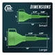 thumbnail image 4 of Embudo flexible TEC Products FlexAll de caucho nitrilo flexible de 41 cm, 4 of 8