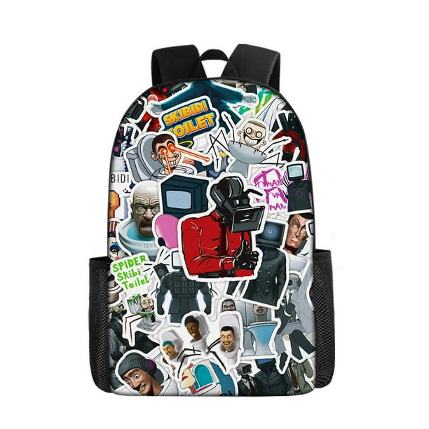 Skibidi Toilet Boys and Girls Backpack Waterproof Shoulder Bag Anime Backpack Mochila Children's Gift