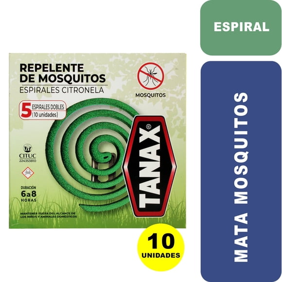 Repelente Espiral Citronella, 10 Un
