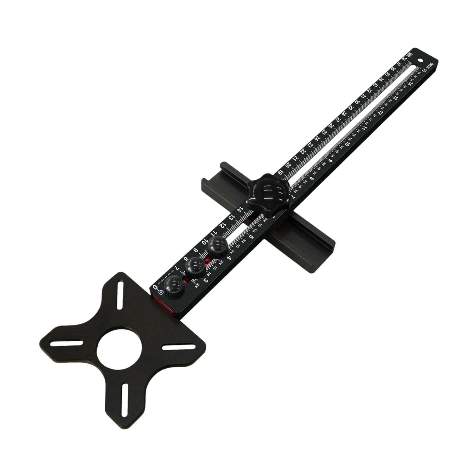 Ioensy - Plantilla Para Ranurar El Soporte Del Gabinete Y El Hardware Del Enrutador Para Tallar Cortes Redondos Sin Base