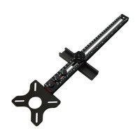 Ioensy - Plantilla Para Ranurar El Soporte Del Gabinete Y El Hardware Del Enrutador Para Tallar Cortes Redondos Sin Base