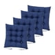 thumbnail image 5 of Cojines para silla de 4 piezas con lazos, cojines para silla de cocina interior y 16 puntos de fijación, cojín de asiento grueso, cojín de asiento cua Marina de guerra, 5 of 5