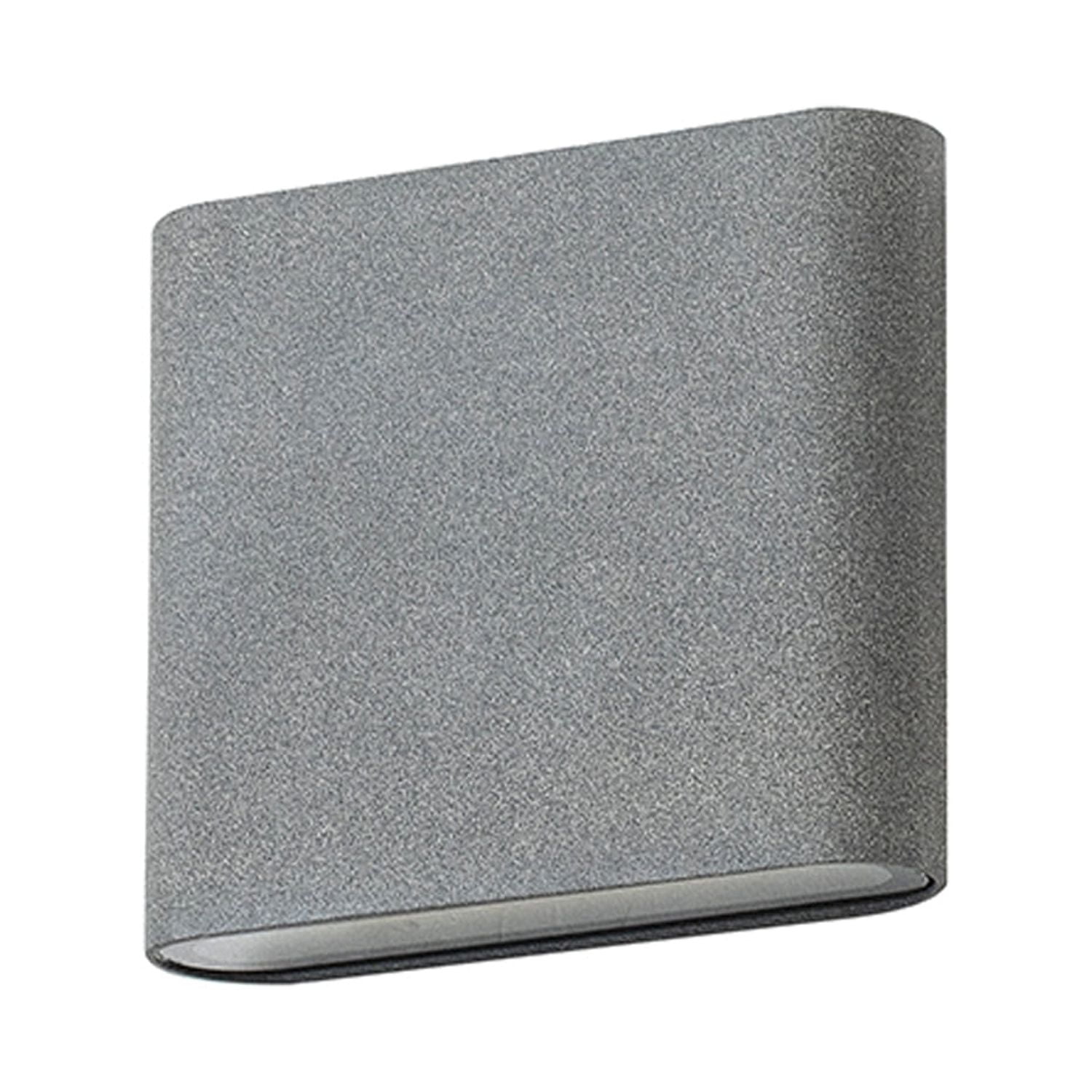 Hb Led - Apliqué Led De Pared Cuadrado Gris 2*5w Luz Cálida