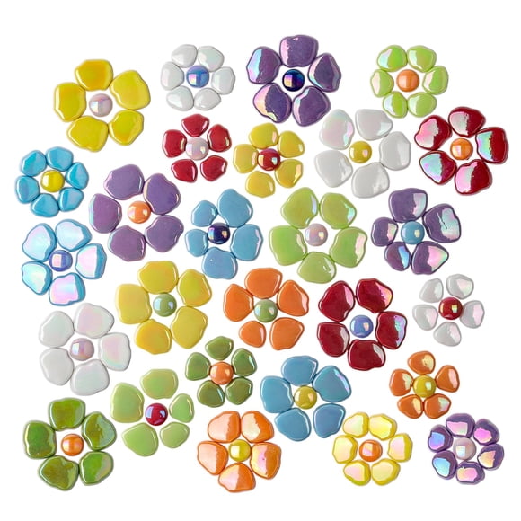 Azulejos de Mosaico Youway Style 454 g Iridiscente con Motivo Floral