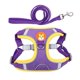 thumbnail image 4 of Arneses De Perro LEASHS SET SOFT PLEADED AJUSTABLE PARA POR POR PUPPY REFLECTURAL PURPLE XL, 4 of 5