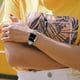 thumbnail image 2 of Correa de reloj CSJCUBIC, metal y acero inoxidable, 46 mm, para mujer, 2 of 7