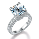 thumbnail image 1 of 5Uds Moissanite Rings para Mujer Color D VVS1 Anillos de Diamante de Moissanita, Anillos de Compromiso Promesa Boda para Novia Madre con Certificado, 1 of 1