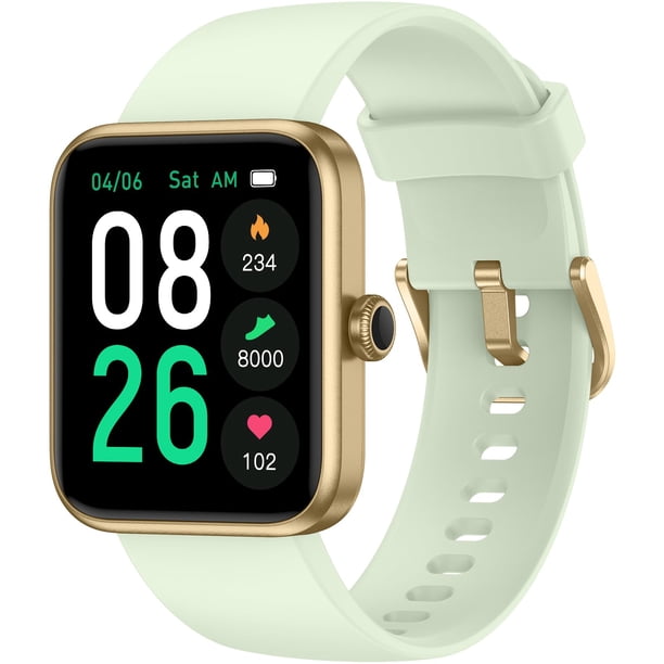 Reloj Inteligente TYKOIT con Monitor de Frecuencia Cardíaca, Oxígeno en Sangre y Seguimiento del Sueño