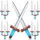 thumbnail image 1 of Espadas Piratas Inflables Eerrhhaq 15 piezas 60x17 cm, 1 of 7