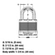 thumbnail image 5 of Lock Master Lock M1XTLJ, resistente, paquete de 2 unidades con llave, 5 of 6