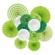 thumbnail image 1 of Juego de Abanicos de Papel Uxcell Decoraciones de Flores Verde 14 Piezas, 1 of 3