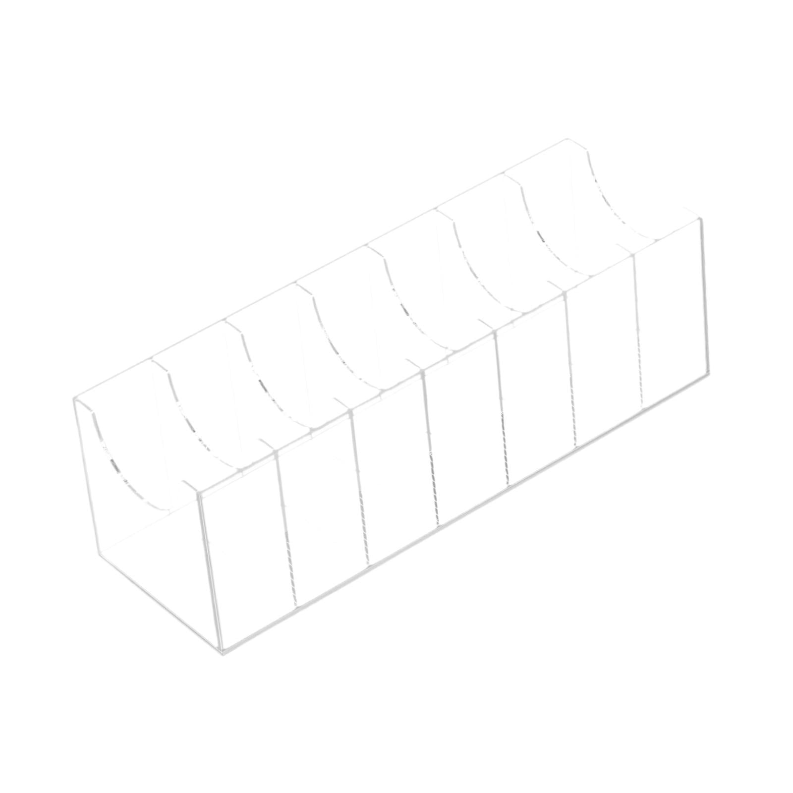 Magideal - Caja Organizadora De Cinturón Con Múltiples Compartimentos Acrílico, Contenedor De Cajón, Soporte De Cinturón Transparente Para Maquillaje, Pajarita C 7 Compartimentos