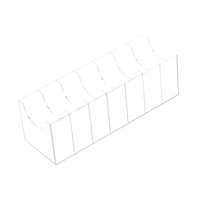 Magideal - Caja Organizadora De Cinturón Con Múltiples Compartimentos Acrílico, Contenedor De Cajón, Soporte De Cinturón Transparente Para Maquillaje, Pajarita C 7 Compartimentos