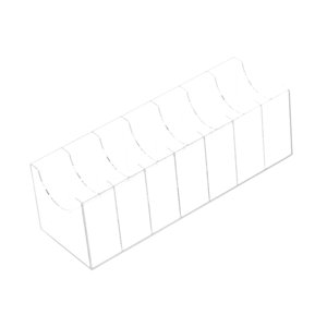 Magideal - Caja Organizadora De Cinturón Con Múltiples Compartimentos Acrílico, Contenedor De Cajón, Soporte De Cinturón Transparente Para Maquillaje, Pajarita C 7 Compartimentos