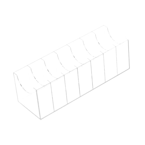 Magideal - Caja Organizadora De Cinturón Con Múltiples Compartimentos Acrílico, Contenedor De Cajón, Soporte De Cinturón Transparente Para Maquillaje, Pajarita C 7 Compartimentos