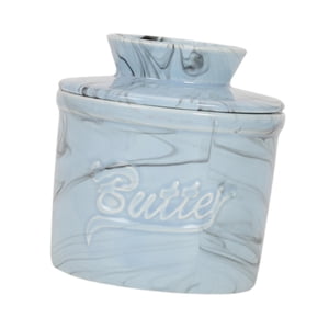 Bothyi - Recipiente Para Mantequilla Para Mostrador Mantequera Con Tapa Para Comedor, Cocina, Hoteles, Color Azul