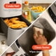 thumbnail image 2 of bella 4Qt Slim Air Fryer, Fits-anywhere Kitchenware, EverGood Ceramic Nonstick Coating, Adjustable Temperature, 6 Preset Cooking Options, 60 Min Auto Shutoff w Audible Tone, 3.3lb Capacity, Oatmilk, 2 of 3
