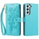 thumbnail image 2 of Funda Billetera Floral en Relieve samsung galaxy S22 PLUS con Tarjetero y Cremallera Verde, 2 of 6