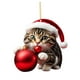 thumbnail image 2 of Decoración Navideña Para Gatos 2023, Pared, Fiesta Navideña, Chimenea, Colgante Navideño, Estilo A, 2 of 3