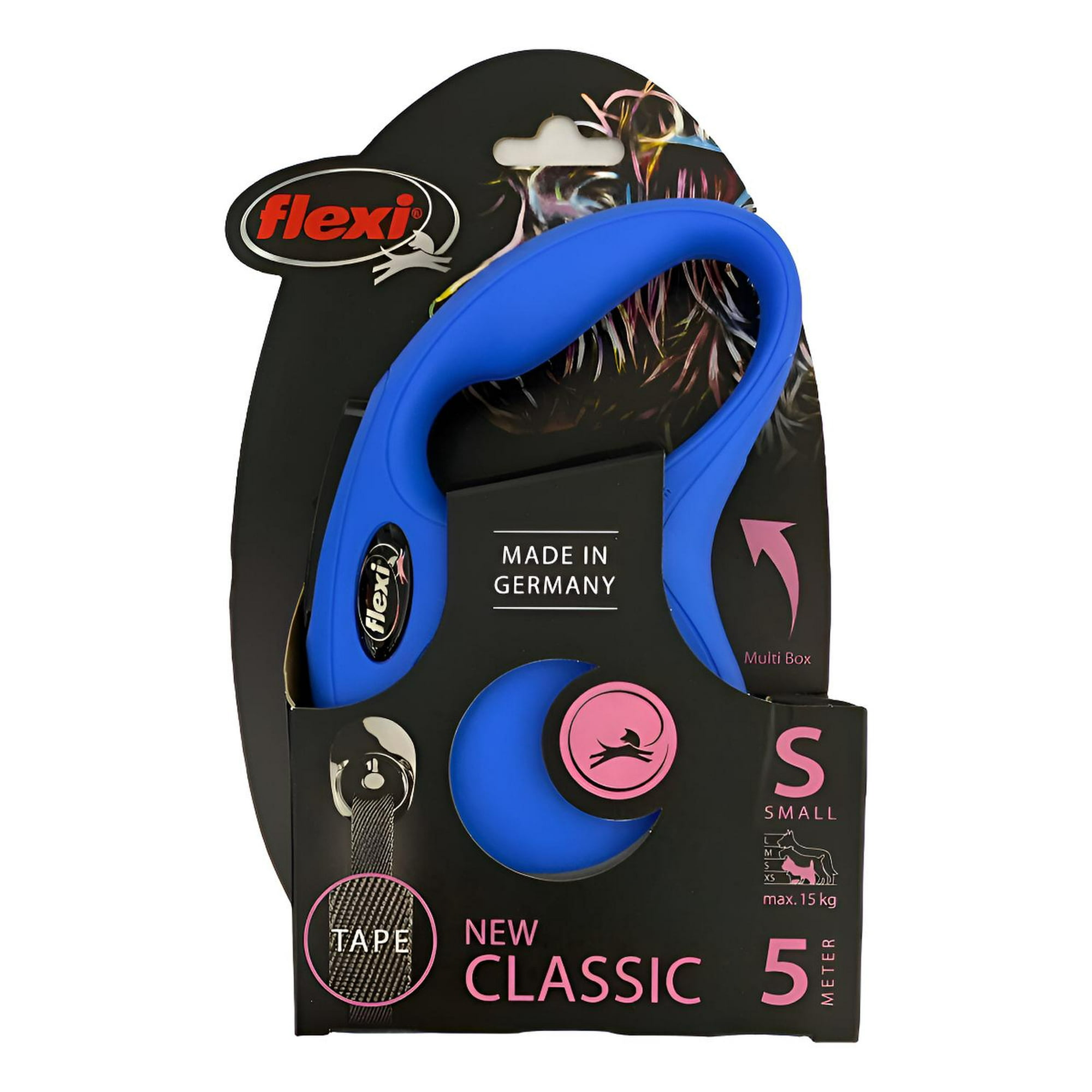 Correa Retráctil Para Perro Flexi Classic Talla S Max. 15kg Azul