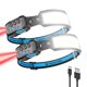 thumbnail image 1 of Linterna frontal Smiling Shark, 2 unidades, LED recargable, 6 modos, 1 of 7