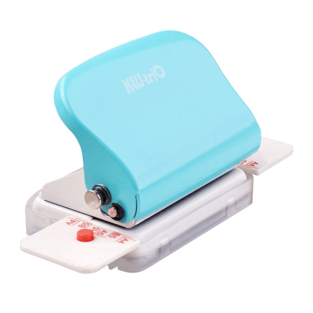 Effortlessly Bind Your Loose Leaf Documents with our Mini 6-Hole Puncher - Perfect for