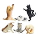 thumbnail image 3 of 6/Set Kawaii Divertido Yoga Figuras De Gatos Estatuas Figuras De Animales Regalos De Aprendizaje, 3 of 5