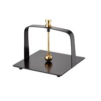 Bothyi - Dispensador De Pañuelos Estante Mesas De Cocina Mostrador Notas Soporte Servilleteros Negro 13.5X12Cm