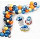 thumbnail image 1 of Kit de guirnalda de globos del espacio exterior, 88 piezas, incluye globos de astronauta, cohete OVNI, para fiestas de cumpleaños infantiles., 1 of 7